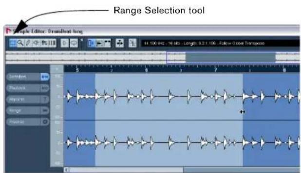 STEINBERG Nuendo 4 - Example 4: Working with selections - 2