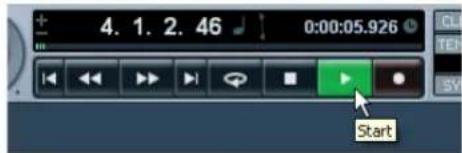 STEINBERG Nuendo 4 - To start playback - 1