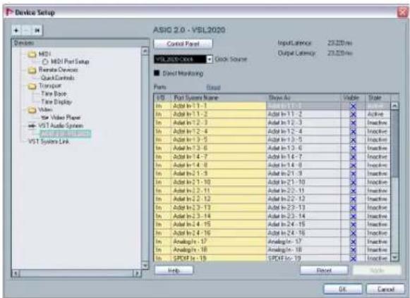 STEINBERG Nuendo 4 - Setting up the input and output ports - 1