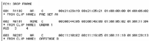 STEINBERG Nuendo 4 - EDLs - 1