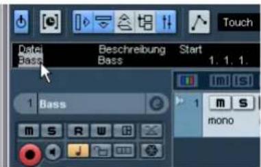STEINBERG Nuendo 4 - Umbenennen von Events - 3