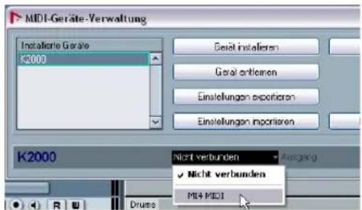 STEINBERG Nuendo 4 - Einrichten von MIDI-Geräten - 3