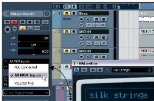 STEINBERG Nuendo 4 - Setting MIDI input - 2