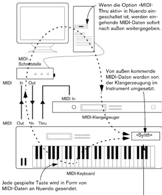 STEINBERG Nuendo 4 - Einstellen von MIDI-Thru und Local On/Off - 1