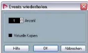 STEINBERG Nuendo 4 - Wiederholen von Events - 2