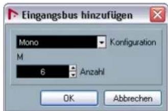 STEINBERG Nuendo 4 - Aufnehmen mit 6 Mono-Eingangsbussen - 3