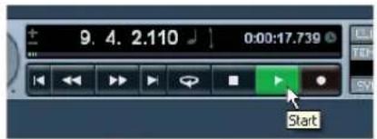 STEINBERG Nuendo 4 - To start playback - 1