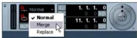STEINBERG Nuendo 4 - Recording modes with cycle off - 1