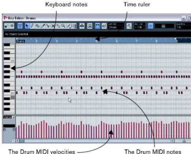 STEINBERG Nuendo 4 - Erasing MIDI notes - 1