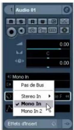 STEINBERG Nuendo 4 - Ajouter une piste mono - 3