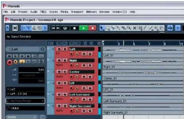 STEINBERG Nuendo 4 - Recording in surround - 4