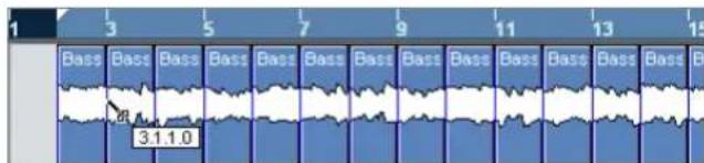 STEINBERG Nuendo 4 - Splitting with [Alt]/[Option] - 1