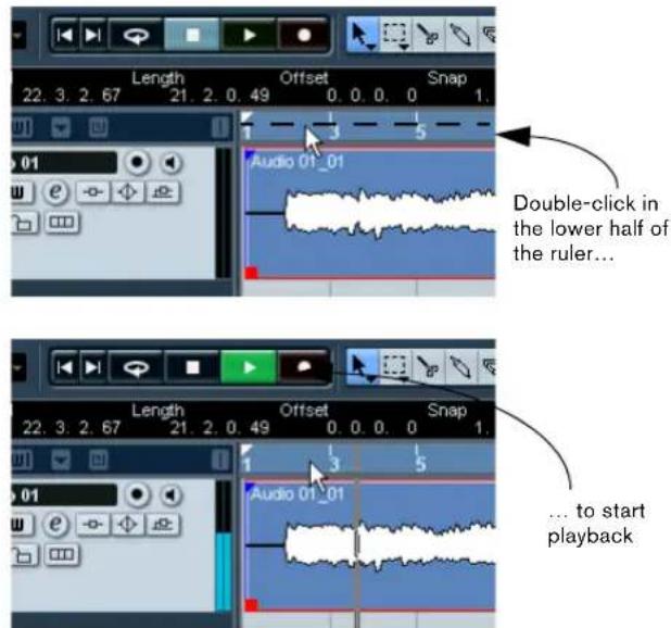 STEINBERG Nuendo 4 - To start playback - 2