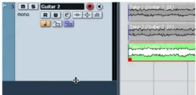 STEINBERG Nuendo 4 - Stacked recording - 3
