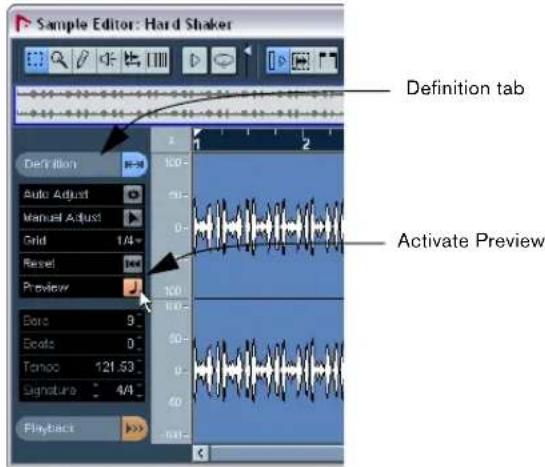 STEINBERG Nuendo 4 - Example 2: Drum loop, Auto Adjust - 2