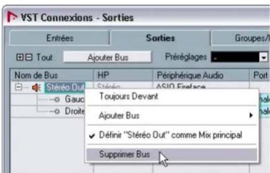 STEINBERG Nuendo 4 - Ajouter des sorties - 1