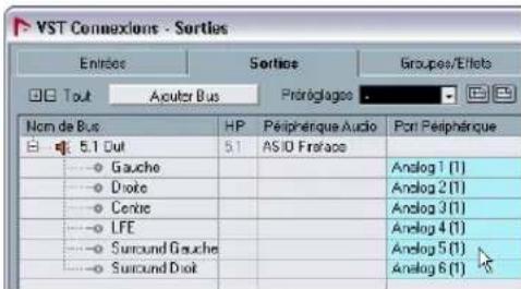 STEINBERG Nuendo 4 - Configuration des sorties Surround - 2
