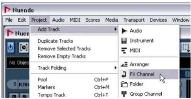 STEINBERG Nuendo 4 - FX channels - 1
