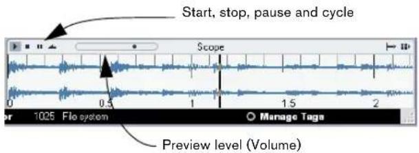 STEINBERG Nuendo 4 - Auditioning media with the Scope - 2