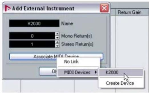 STEINBERG Nuendo 4 - Setting up VST connections for external instruments - 2