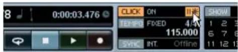 STEINBERG Nuendo 4 - Einstellen des Metronom-Clicks - 2