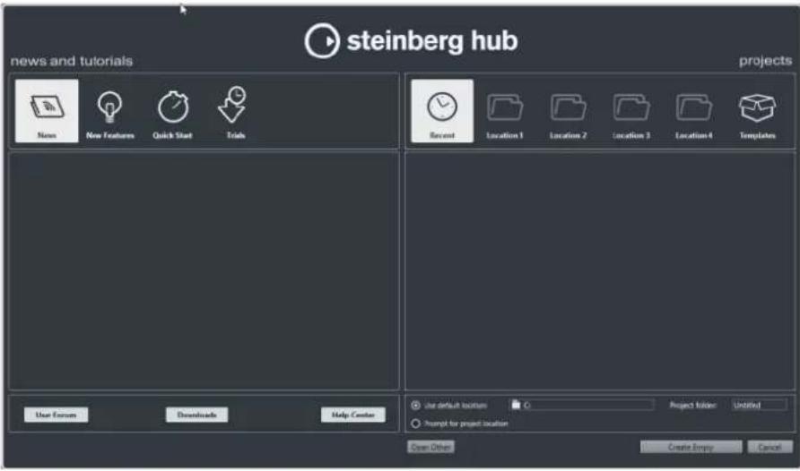 STEINBERG Nuendo 11 - Hub - 1