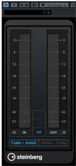 STEINBERG Nuendo 11 - Interface du VST AmbiConverter - 1