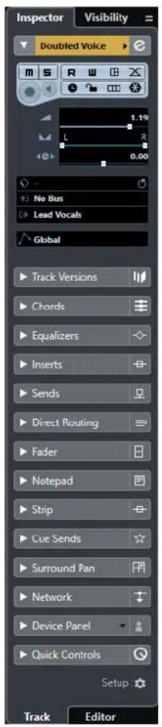 STEINBERG Nuendo 11 - - Inspector - 1
