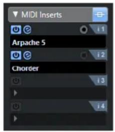 STEINBERG Nuendo 11 - Effets d'Insert MIDI - 1