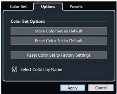 STEINBERG Nuendo 11 - Onglet Options - 1