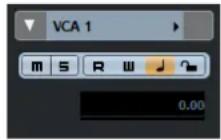 STEINBERG Nuendo 11 - Inspecteur des pistes Fader VCA - 1