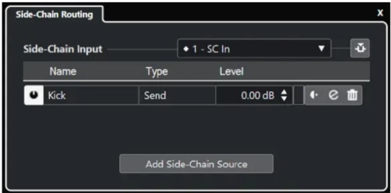 STEINBERG Nuendo 11 - Routage de Side-Chain - 1