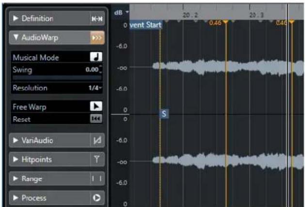 STEINBERG Nuendo 11 - Warp libre - 1