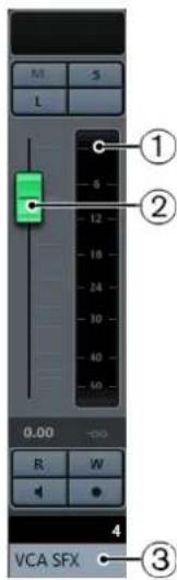 STEINBERG Nuendo 11 - Paramètres des faders VCA - 1