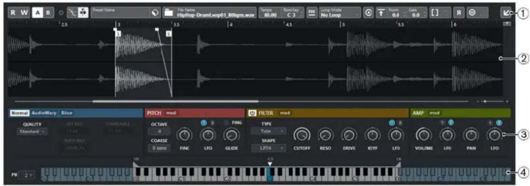 STEINBERG Nuendo 11 - Sampler Control - 1