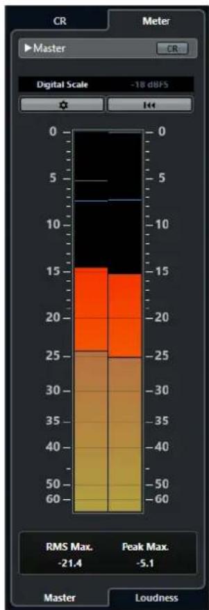STEINBERG Nuendo 11 - Vumetre principal - 1