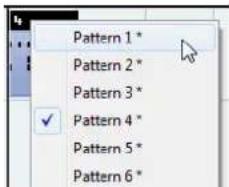 STEINBERG Sequel 3 - Sélection des conteneurs de patterns - 1