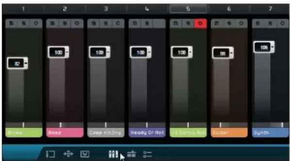 STEINBERG Sequel 3 - La page Mixer (Console) - 1