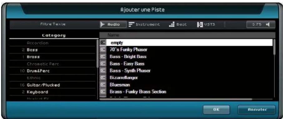STEINBERG Sequel 3 - Ajout d'une piste audio - 2