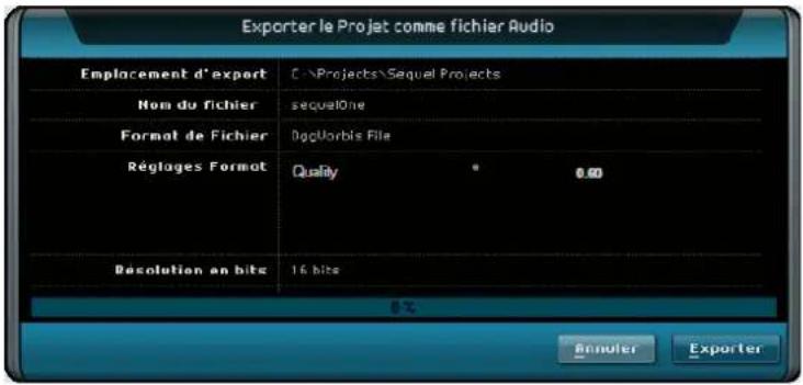 STEINBERG Sequel 3 - Exporter le Projet comme Fichier Audio... - 1