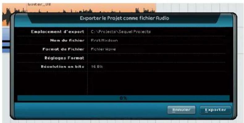 STEINBERG Sequel 3 - Exporter des fichiers audio - 1