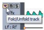 STEINBERG Wavelab Elements 8 - Repliage et dépliage des pistes - 1