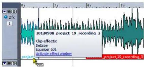 STEINBERG Wavelab Elements 8 - Effets pour les pistes, les clips et la sortie maître - 2