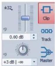 STEINBERG Wavelab Elements 8 - Section de gain/panoramaque - 1