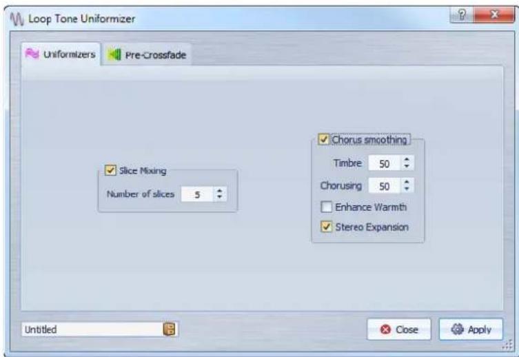 STEINBERG Wavelab Elements 8 - Onglet Uniformisations - 1
