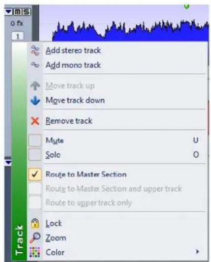 STEINBERG Wavelab Elements 8 - Menu Piste - 1