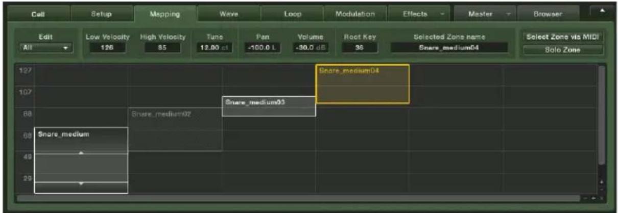NATIVE INSTRUMENTS Battery 3 - L'onglet Mapping - 1