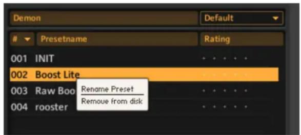 NATIVE INSTRUMENTS Guitar Rig 5 - Guardar los presentes de componente - 2