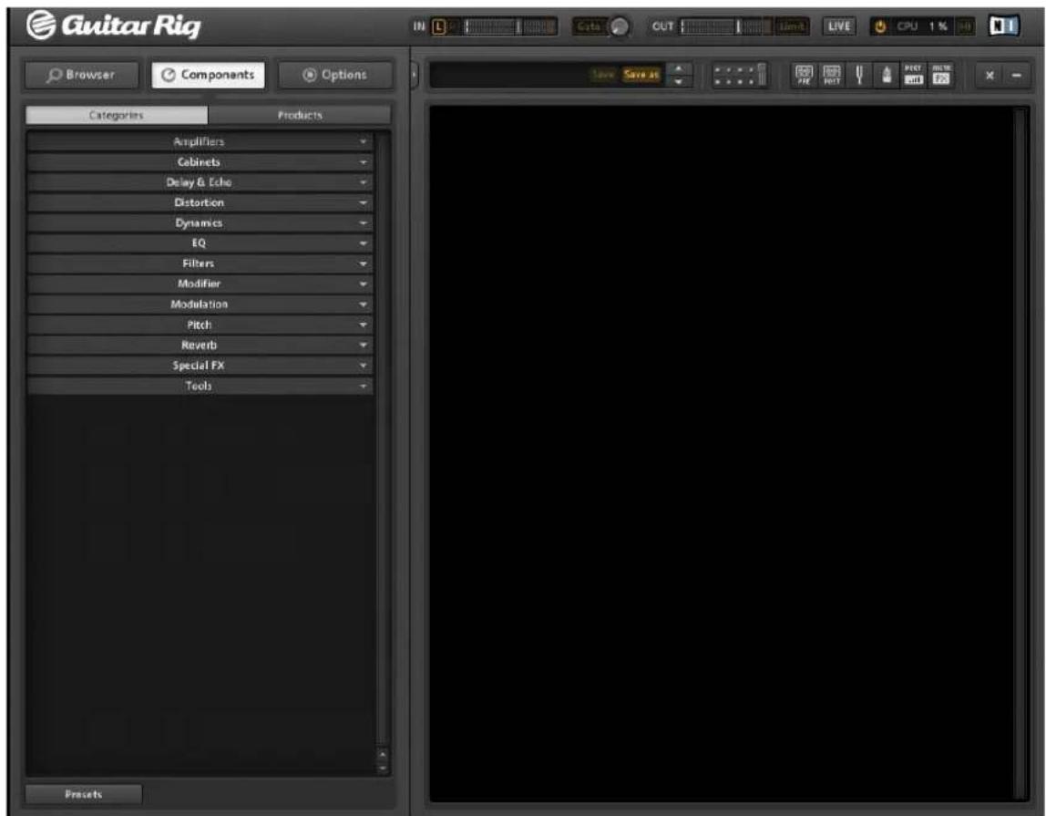 NATIVE INSTRUMENTS Guitar Rig 5 - Montar un rack desde cero - 1