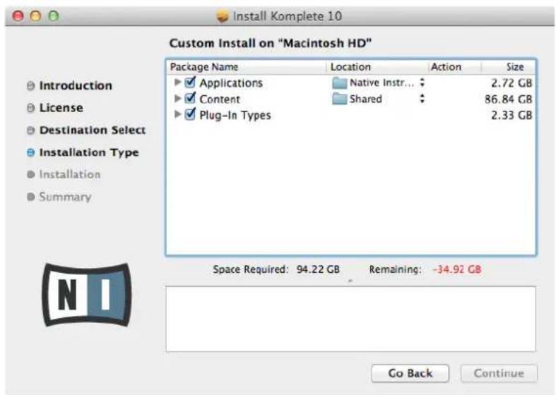 NATIVE INSTRUMENTS Komplete 10 - Sélectionnez les éléments à installer - 1